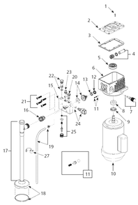 Paint-Sprayer Parts Diagram and Parts List for PS270D  Campbell Hausfeld Paint Sprayer